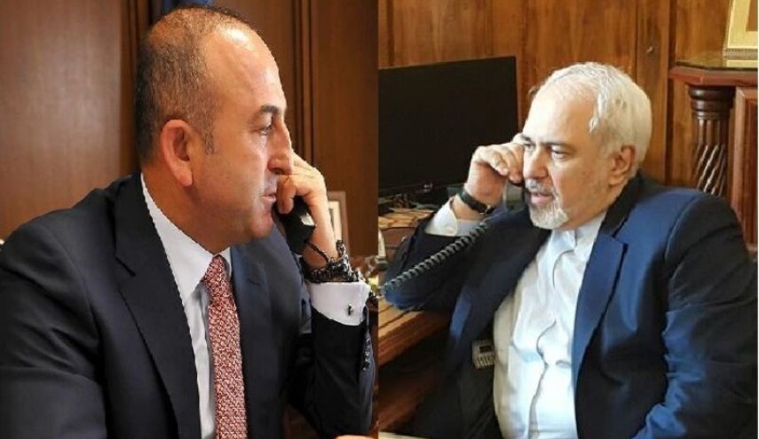 گفتگوی تلفنی ظریف و وزیر خارجه ترکیه درباره معامله قرن