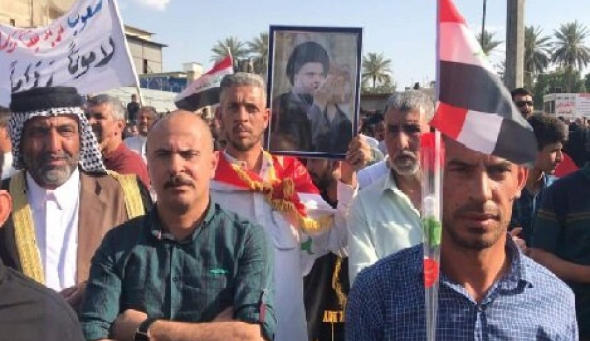 تظاهرات گسترده در عراق در حمایت از مقتدی الصدر
