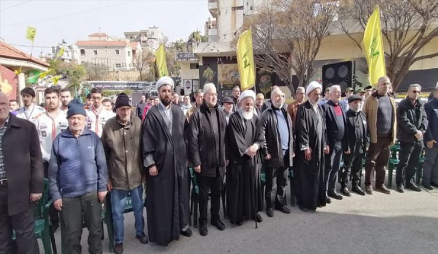 حزب الله يحيي ذكرى الشهداء القادة في بلدة جبشيت