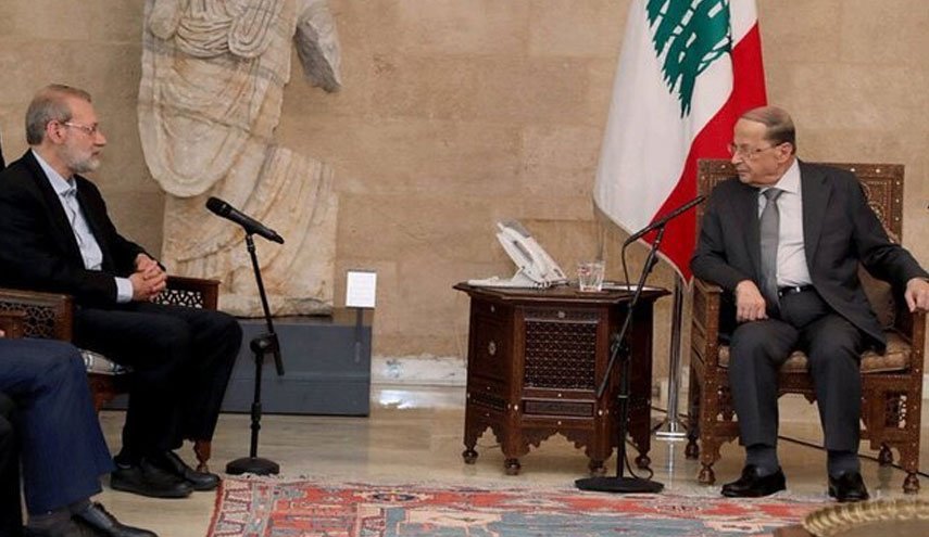 لاریجانی حامل پیام روحانی به عون/ رییس جمهوری لبنان به تهران دعوت شد