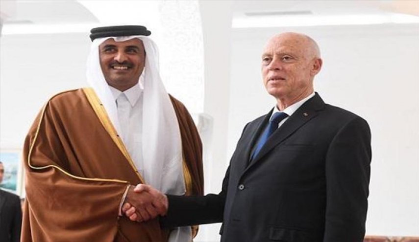 الرئيس التونسي يناقش الأزمة الليبية مع أمير قطر