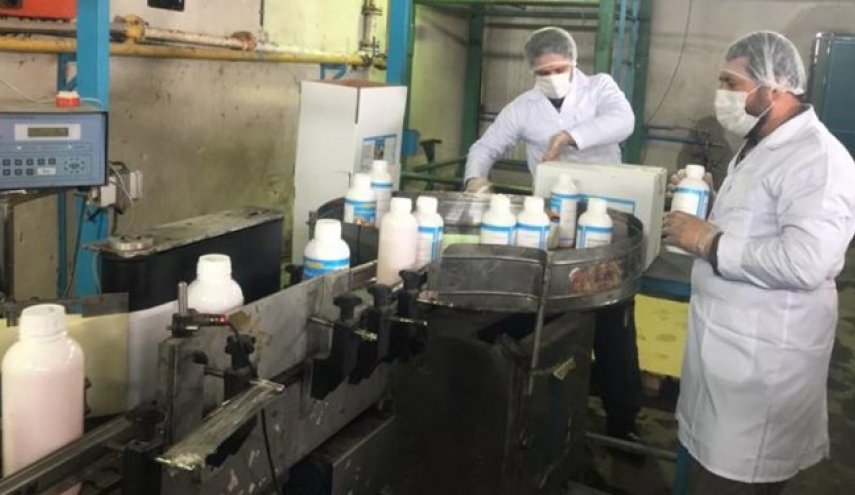 تولید روزانه ۲۰ هزار لیتر مواد ضد عفونی کننده و ۲۰ هزار ماسک فیلتردار توسط وزارت دفاع