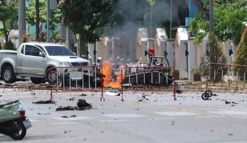 ۱۸ مجروح در انفجار دو بمب در تایلند
