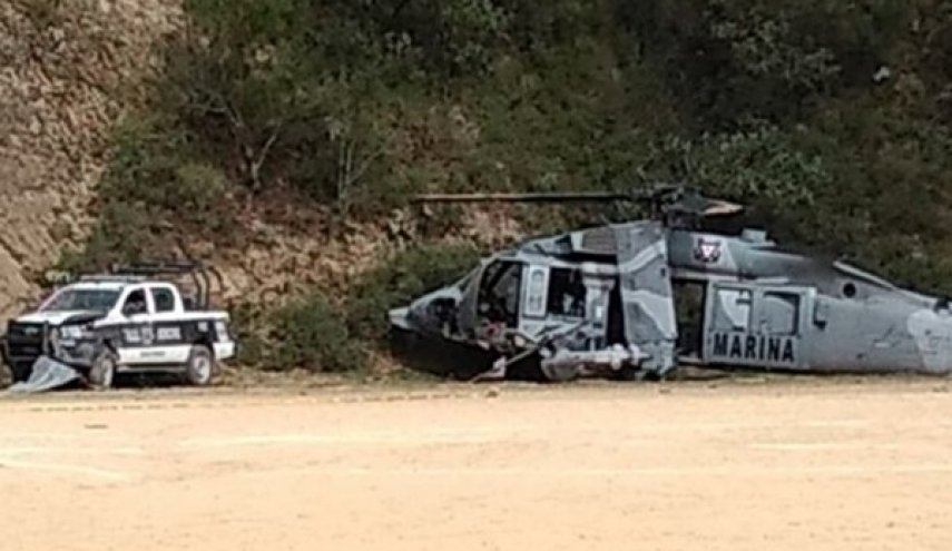 سقوط بالگرد آمریکایی «بلک هاوک» ارتش مکزیک با 1 کشته و 10 زخمی