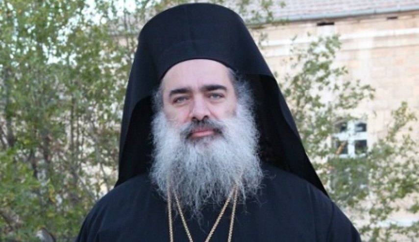 سراسقف کلیسای ارتدوکس در قدس خواستار لغو تحریم‌ها علیه سوریه شد