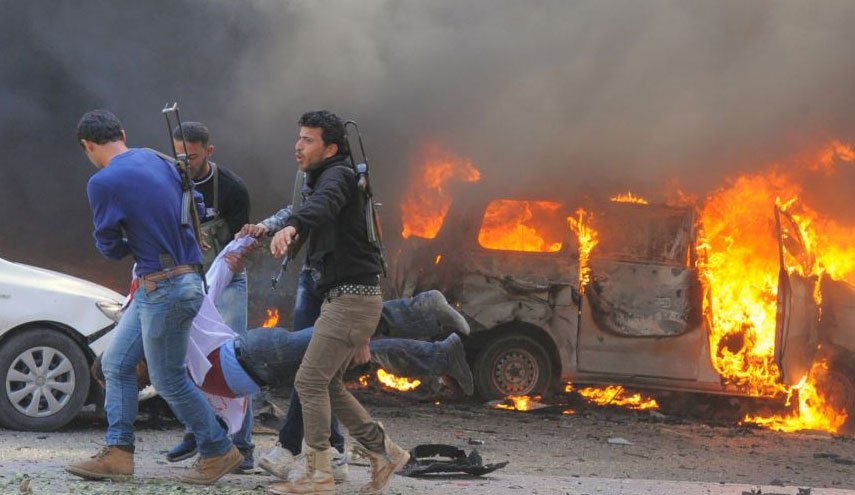 هلاکت چند تروریست در انفجار خودروی بمب‌گذاری شده در سوریه