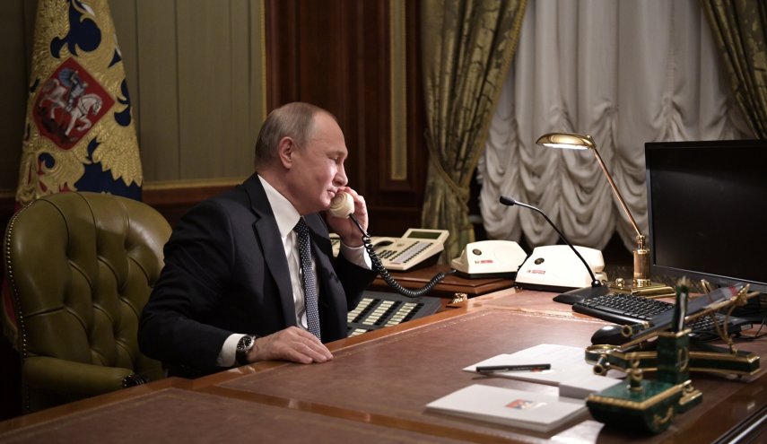 اتصال هاتفي للرئيس الروسي مع نظيره الصيني
