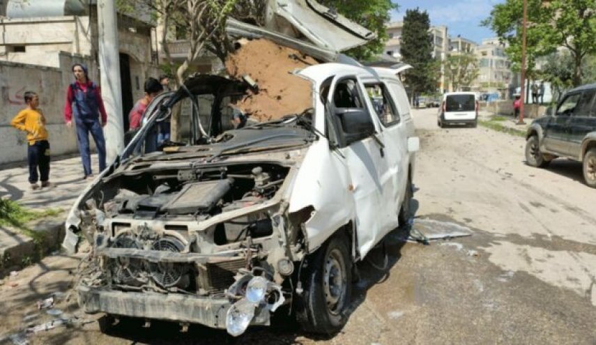 زخمی شدن یک تندروی خارجی در انفجار خودرو اش در ادلب سوریه