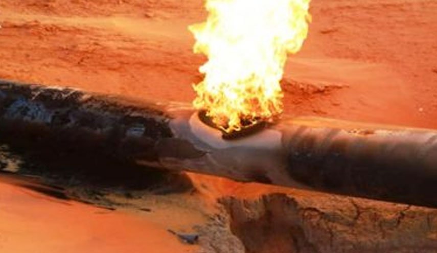انفجار خط لوله نفت سوریه در منطقه تحت اشغال آمریکا