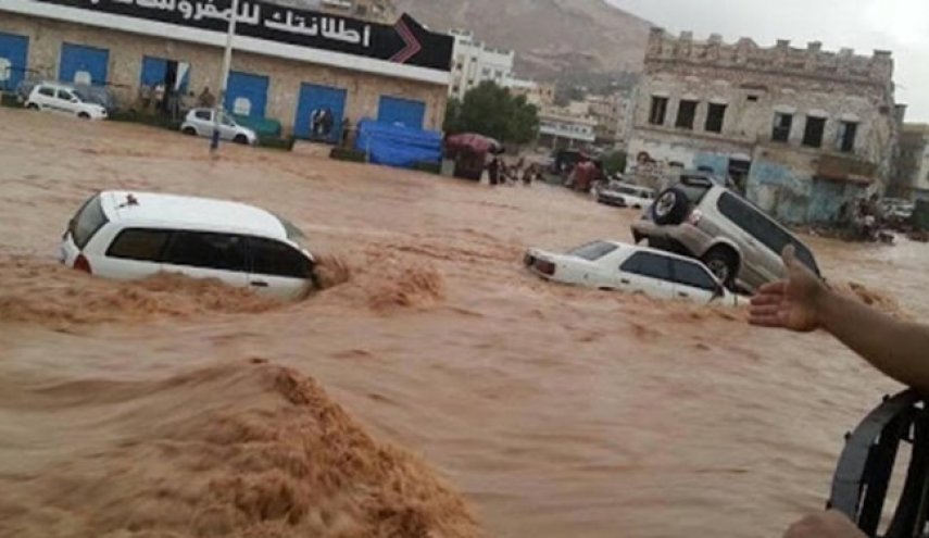 خسارت سنگین سیل در شهر عدن و درخواست کمک دولت 'هادی'
