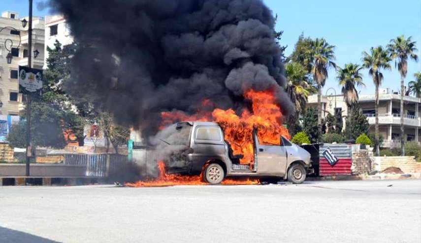 إنفجار عبوة ناسفة بسيارة عسكرية لقسد في ريف دير الزور