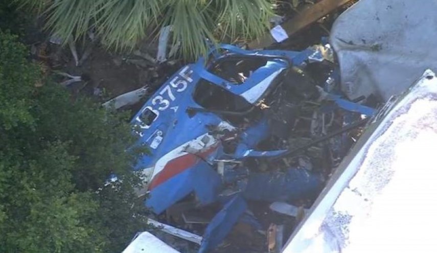 سقوط بالگرد پلیس آمریکا در «هیوستون» و مرگ کمک خلبان پرواز
