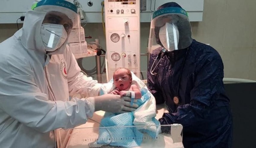 بالصورة.. اول مولود فلسطيني من ام مصابة بـ'كورونا'