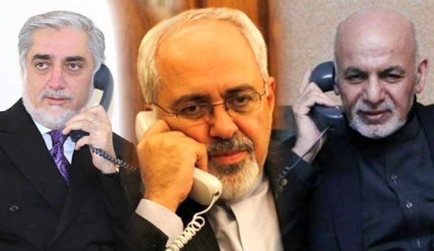 ایران از امضای توافق بین غنی و عبدالله استقبال کرد/ گفتگوی تلفنی ظریف با اشرف غنی و عبدالله عبدالله