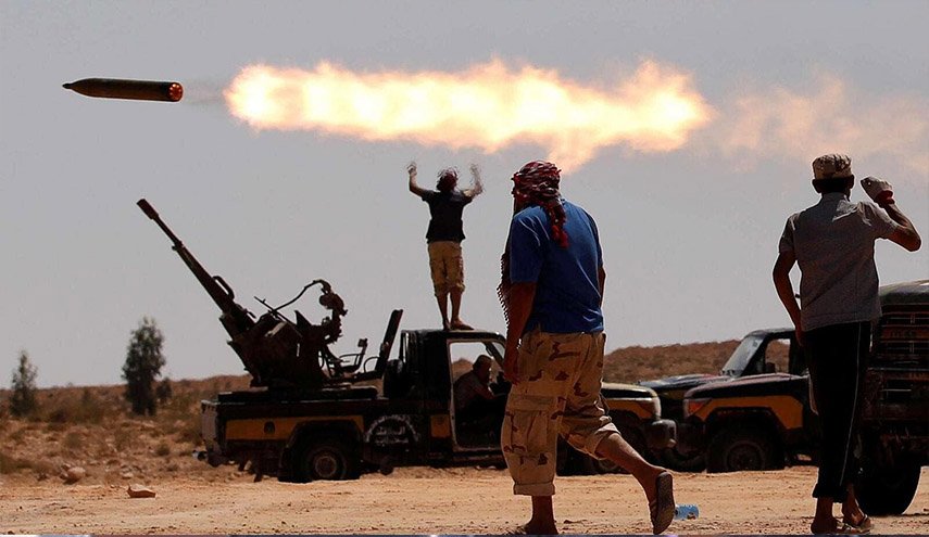 سلاح الجو الليبي يستهدف آليات لقوات حفتر بترهونة