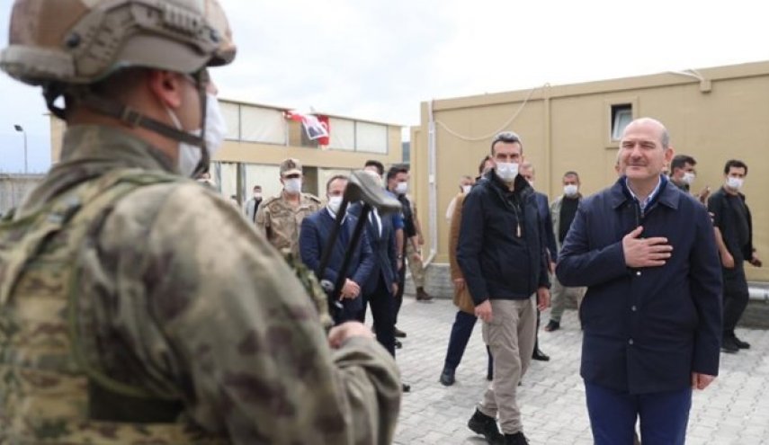 وزیر کشور ترکیه برای اولین بار وارد خاک سوریه شد