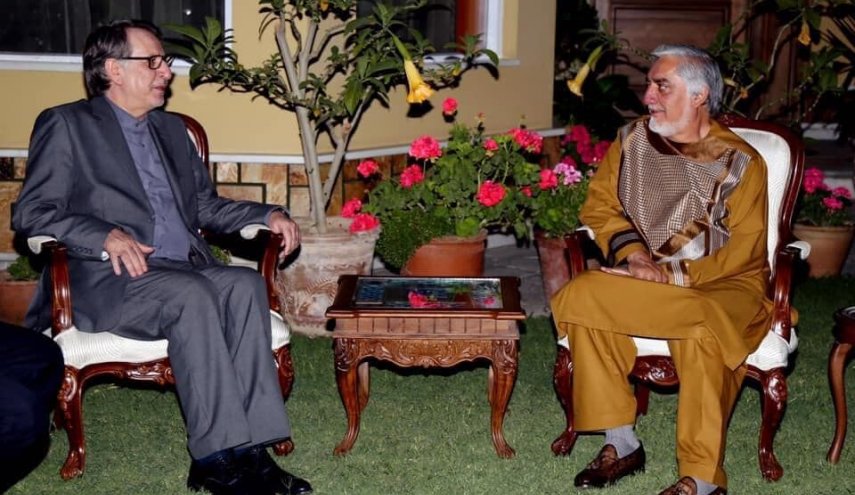 هیأت ایرانی با رئیس شورای عالی مصالحه افغانستان دیدار کرد