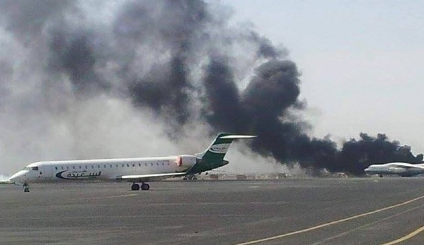 ائتلاف سعودی، فرودگاه بین‌المللی الحدیده یمن را گلوله باران کرد