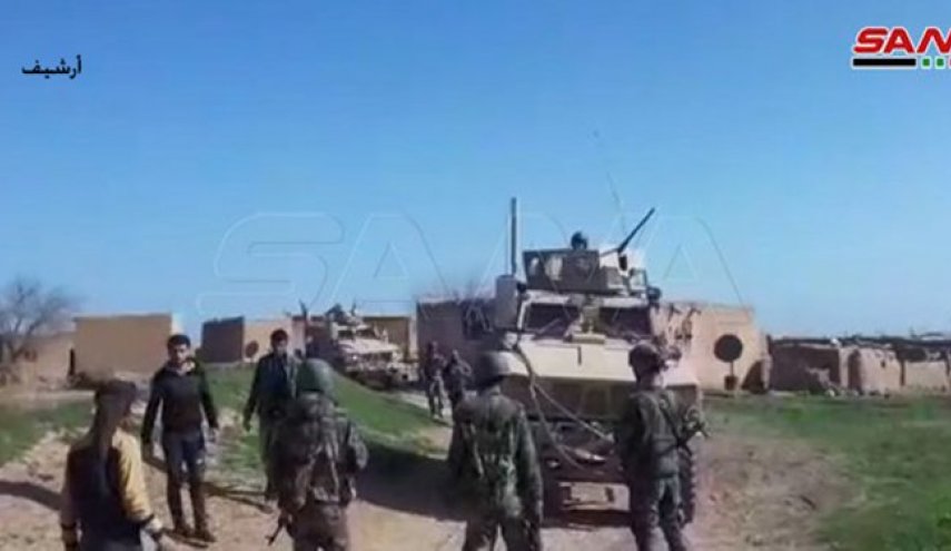  مردم و ارتش سوریه راه کاروان نظامی آمریکا را سد کردند + فیلم