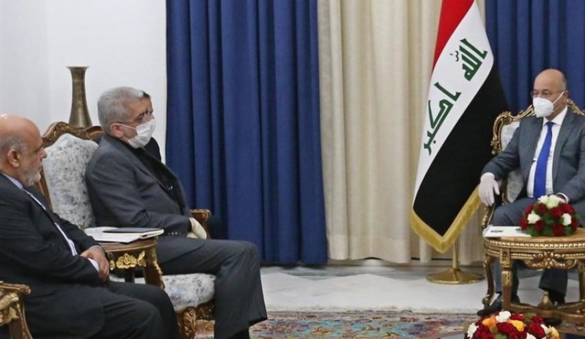 وزير الطاقة الايراني يلتقي الرئيس العراقي