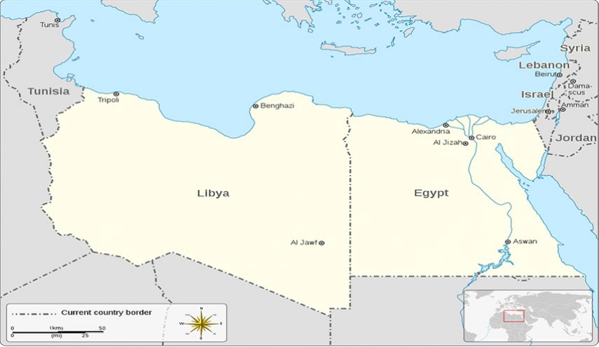 دبابات ومروحيات هجومية مصرية على حدود ليبيا