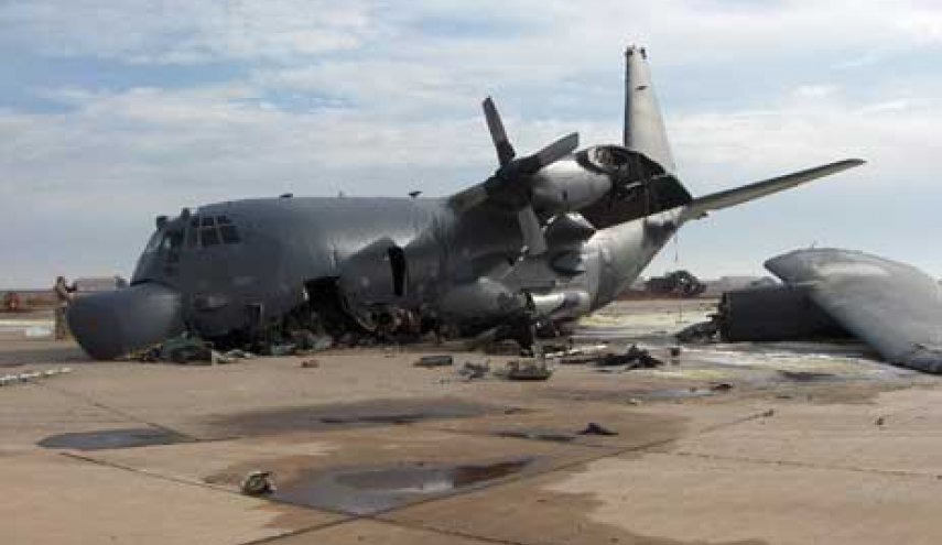 اصابة 4 جنود في تحطم طائرة لقوات الإحتلال الأمريكي قرب بغداد