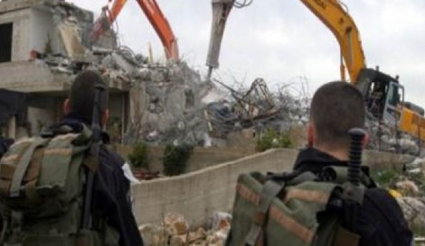 رژیم صهیونیستی خانه یک فلسطینی در قدس اشغالی را تخریب کرد
