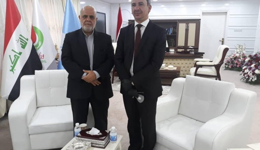 السفير الايراني لدى بغداد يلتقي وزير النفط الجديد