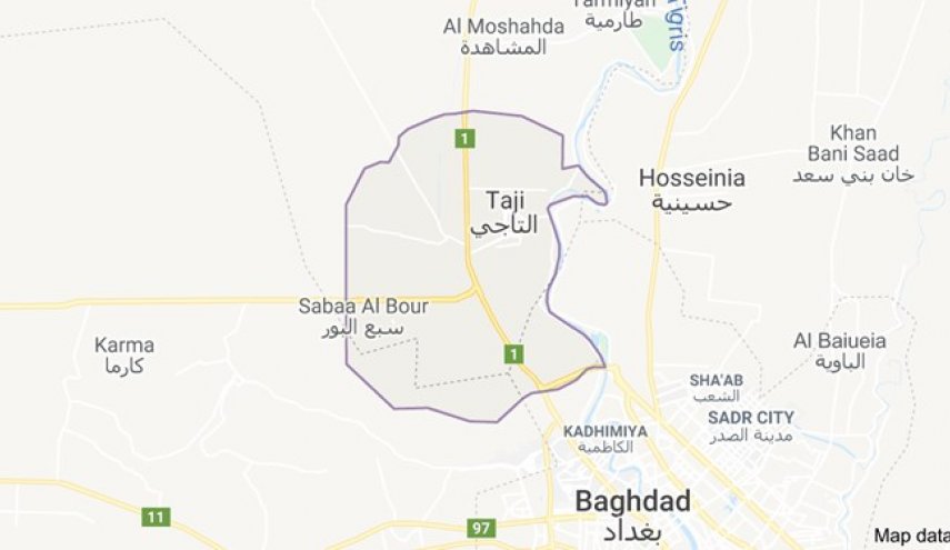 شنیده شدن صدای دو انفجار در نزدیک پایگاه نظامی التاجی در شمال بغداد
