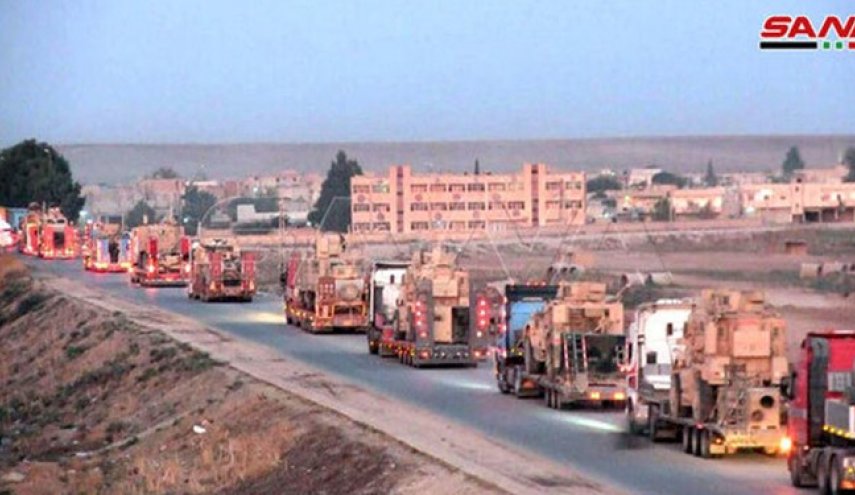 ورود ۵۲ کامیون نظامی آمریکایی به خاک سوریه
