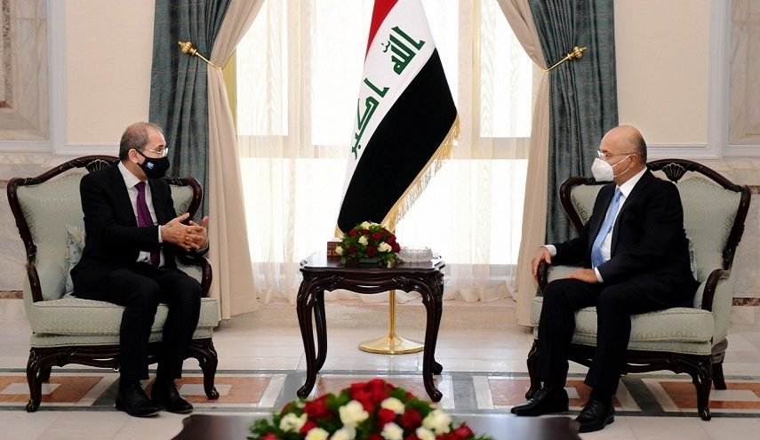 دیدار و گفت‌وگوی رئیس‌جمهور عراق و وزیر خارجه اردن درباره اوضاع منطقه