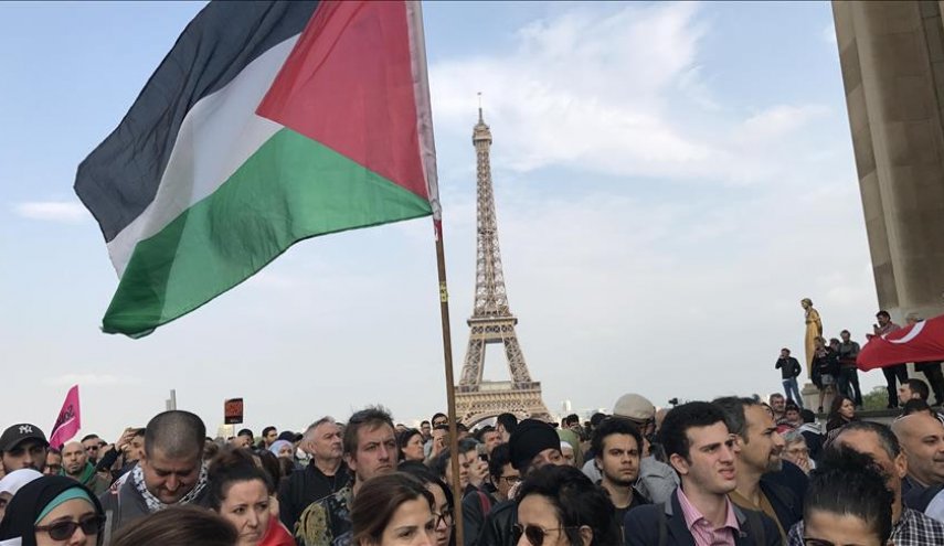 تظاهرات در پاریس در حمایت از فلسطین