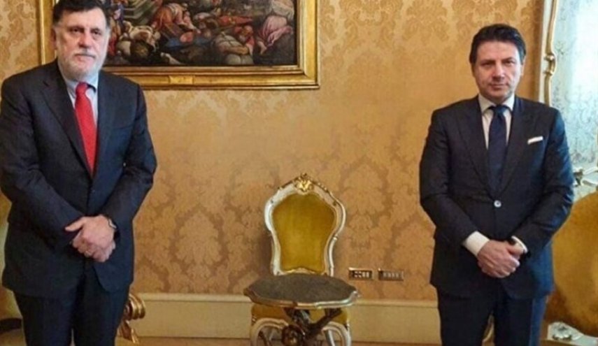 نخست وزیر ایتالیا و السراج راه حل نظامی در لیبی را رد کردند
