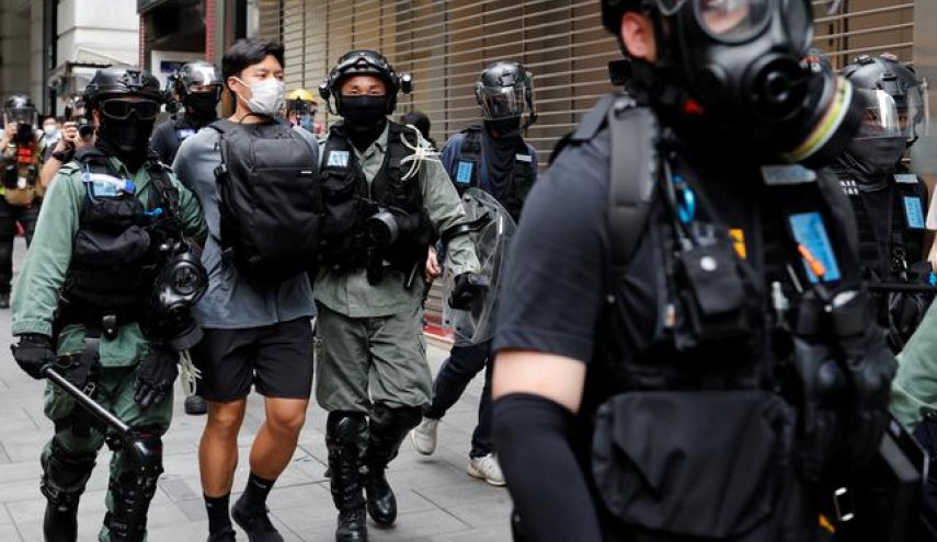 اعتقال العشرات خلال احتجاج ضد قانون الأمن القومي في هونغ كونغ
