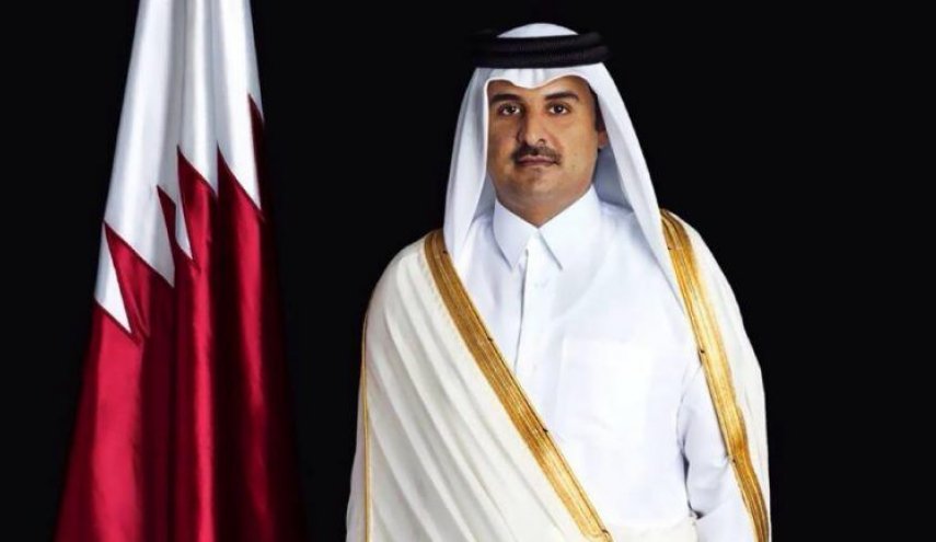 امير قطر يعزي في ضحايا حادث الحريق في مركز طبي بطهران
