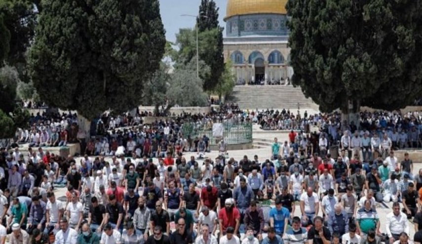 20 هزار نمازگزار فلسطینی در مسجد الاقصی نماز جمعه را اقامه کردند
