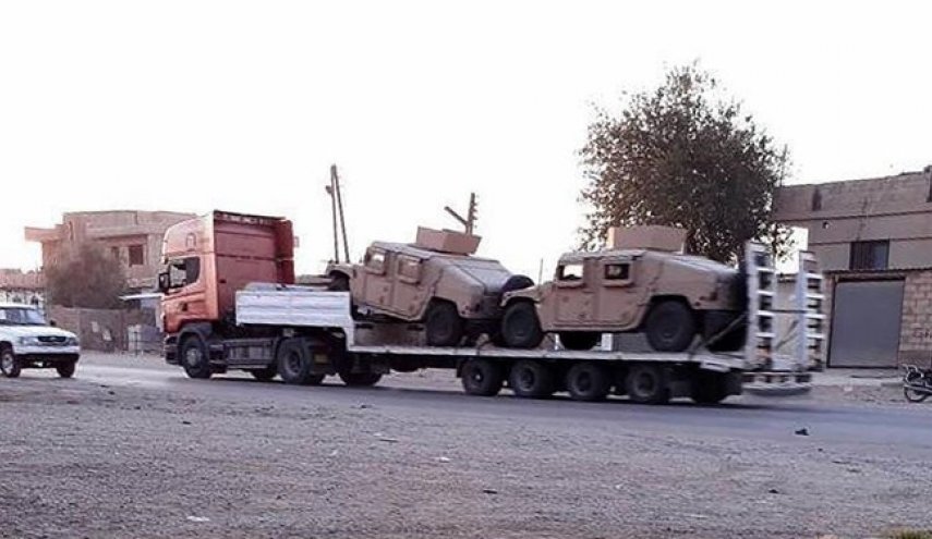 ادامه صدور سلاح آمریکایی به حسکه سوریه؛ 27 کامیون دیگر وارد شد

