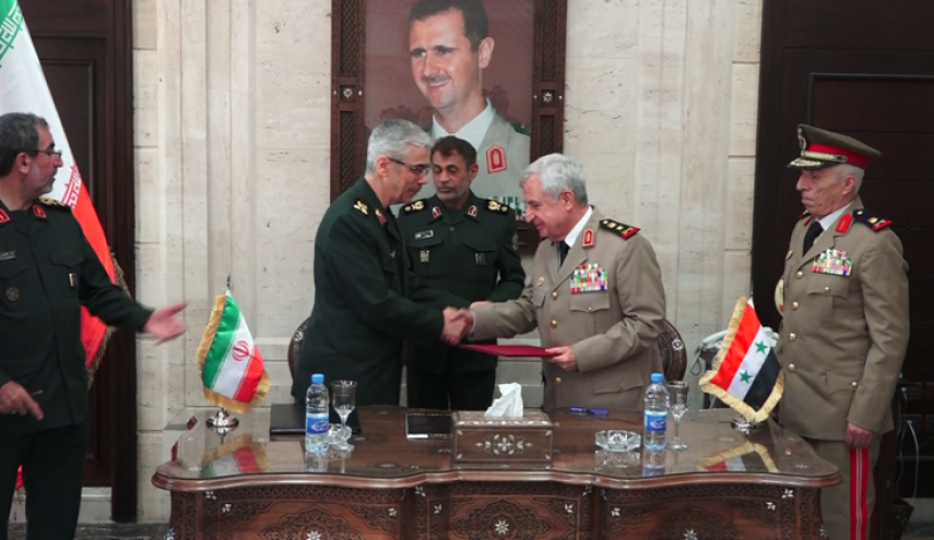 امضای توافقنامه همکاری نظامی و امنیتی ایران و سوریه
