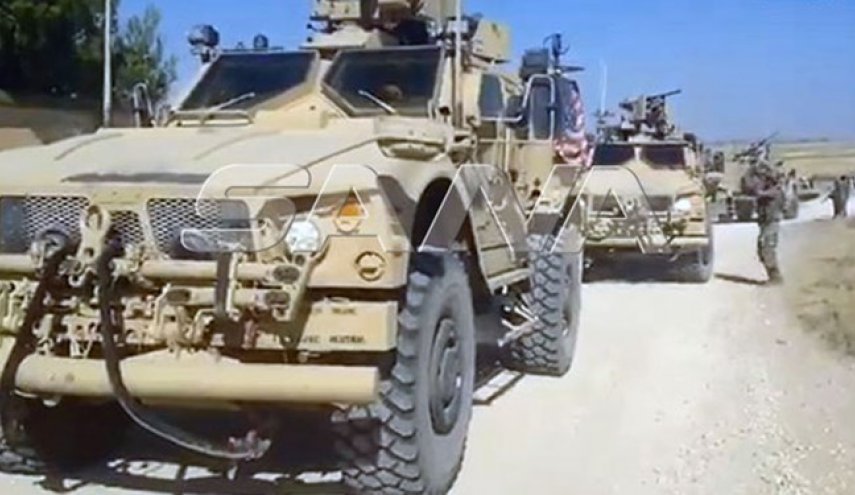 نیروهای سوریه خودروهای نظامی آمریکا را وادار به عقب‌نشینی کردند
