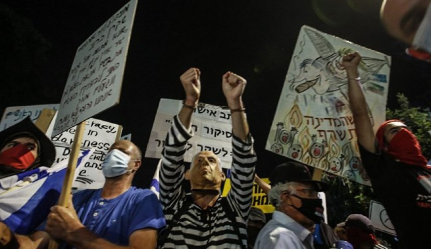 تظاهرات در تل‌آویو در اعتراض به نتانیاهو