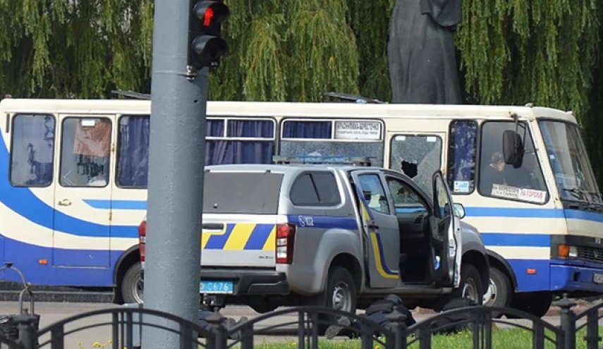 گروگانگیری در اوکراین | 20 نفر گروگان گرفته شدند