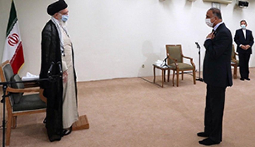   لحظه دیدار نخست وزیر عراق با رهبر معظم انقلاب + فیلم