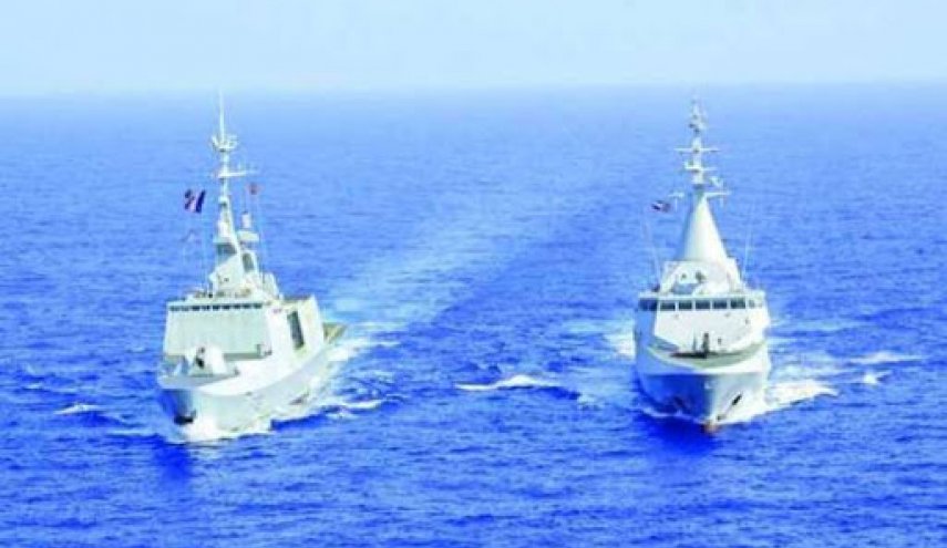 رزمایش دریایی مشترک فرانسه و مصر در دریای مدیترانه
