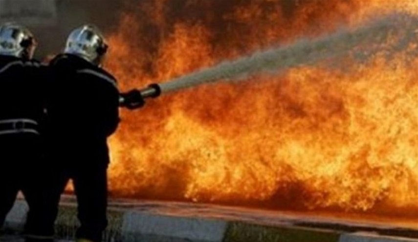 شاهد.. حريق ضخم في ’هوليوود’ والدفاع المدني العراقي يتدخل