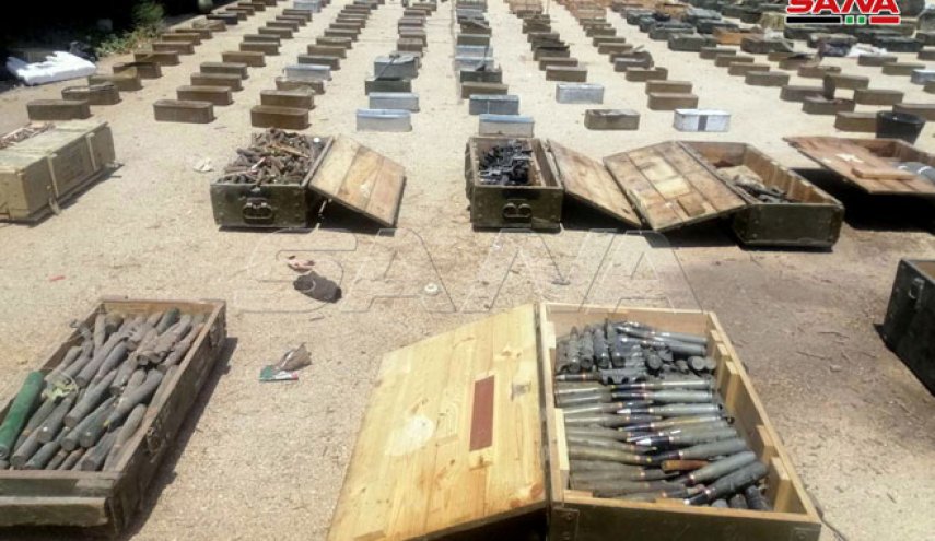 توقیف سلاح و مهمات قاچاق برای گروه‌های تروریستی در ادلب سوریه