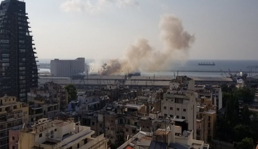 انفجار مرفأ بيروت.. سقوط جرحى بين قوات 