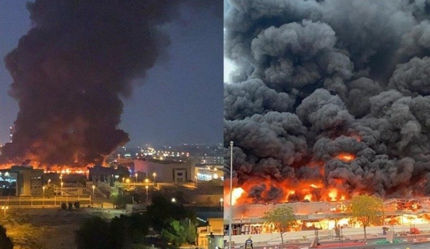 علت آتش سوزی در بازار «عجمان» امارات مشخص شد