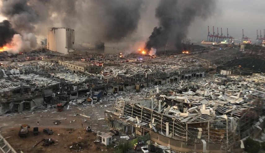 تصاویری از انبار آمونیوم نیترات بندر بیروت قبل از انفجار