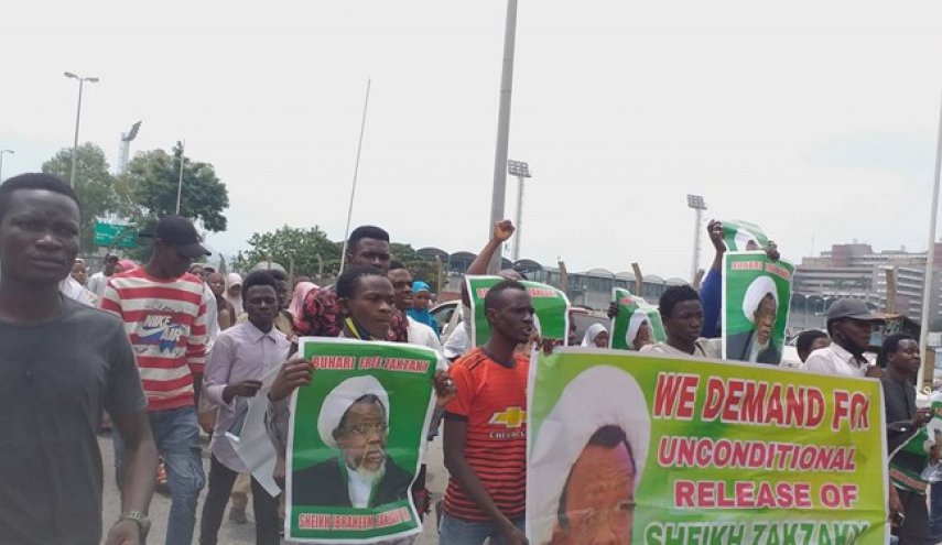 تظاهرات مجدد هواداران «شیخ الزکزاکی» در خیابان‌های پایتخت نیجریه
