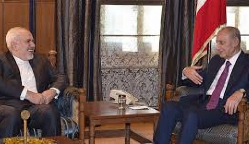 ظريف أكد على استعداد ايران للتعاون لإعادة الإعمار لبنان